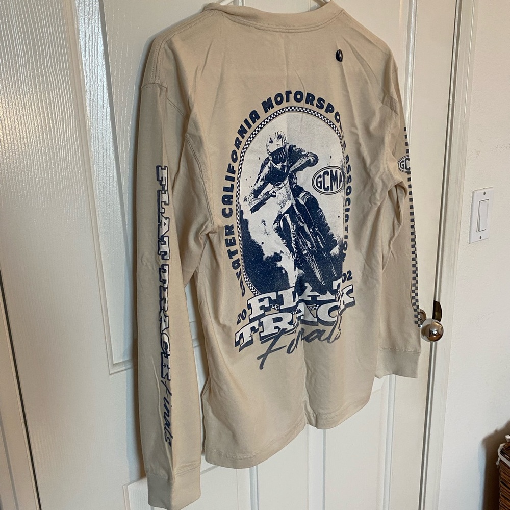 Men’s XS Long Sleeve T-Shirt Greater California Motorsports Association Beige